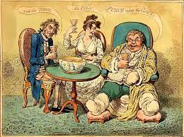 English Caricature Excess And The Over Consumption Of Food Alcohol Very Ill The Many Faces Of Medical Caricature In Ni Caricature James Gillray Cartoon