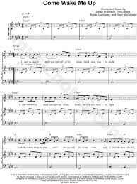 Sheet music for piano with melody, vocal and guitar chords. Rascal Flatts Come Wake Me Up Sheet Music In E Major Transposable Download Print Sku Mn0106176
