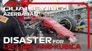 0 days, 16 hours and 15 minutes. Leclerc And Kubica Crash In Baku Qualifying 2019 Azerbaijan Grand Prix Youtube