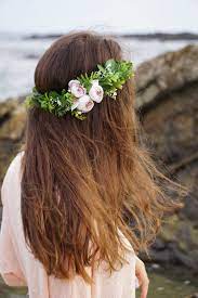 Flower Crown Bridal Flower Half Crown Greenery Baby S Breath Crown Ivory Blush Floral Headband Wedding Crown By We Bridal Flowers Flower Crown Floral Crown