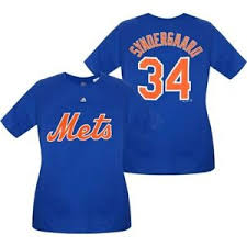 Details About Noah Syndergaard New York Mets Majestic Womens Plus Size Name Number T Shirt