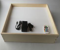 Light Table For Sand Drawing Montessori Sensory Play By Afwoodlv On Etsy Peski Detskie Stol