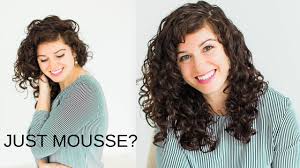 This curly up style will complement full and thick hair but it is also a great solution for thin hair. Easy Curls With Mousse Curly Girl Method Youtube