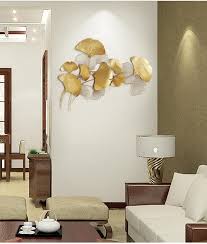 Wall decoration ideas repainting the kitchen is maybe the most practical home change there is. 96 91us 40 Off Modern Luxury Wrought Iron Wall Hanging Ginkgo Leaf Crafts Decoration Home Background Wall Sticker Porch Metal Mural Accessories Wall Stickers Antique Wall Decor Decor Metal Wall Decor