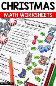 Christmas Math Worksheets And Christmas Math Activities For 4th Grade 5th Grade 6th Grade Christmas Math Worksheets Christmas Math Activities Math Worksheets