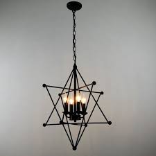 Star Pendant Light 4 Light Star Chandelier Light Industrial Decor Hanging Lamp Fixture Star Farmhouse Chan Ceiling Chandelier Chandelier Star Pendant Lighting