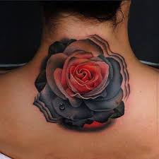 Black And Red Rose Tattoo For Women Pin On Tattoo Ideas