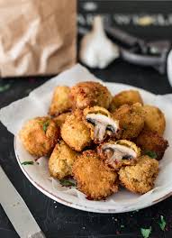 Fried Panko Crusted Portobello Mushrooms Extra Crunchy Recipe Stuffed Mushrooms Stuffed Peppers Food