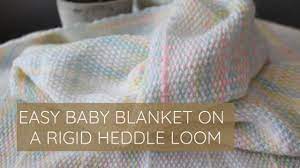 Easy Textured Baby Blanket Project On A Rigid Heddle Loom Youtube