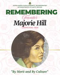 Celebrating the legacy of Founder Marjorie Hill, whose birthday we honored  this month. A trailblazer and one of the visionary founders of Alpha Kappa  Alpha Sorority, Inc.®️her dedication to education, community, and