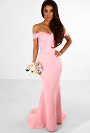 Pink Bridesmaid Dress Fishtail Bridesmaid Dresses Fishtail Maxi Dress Prom Dresses Lace