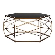 Walker edison cora modern round faux marble top coffee table with x base, 36 inch, white faux marble and gold. Glass Top Geometric Coffee Table Home George At Asda