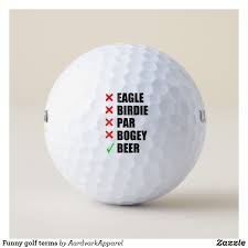 Golf can best be defined as an endless series of tragedies obscured by the occasional miracle. Funny Golf Terms Golf Balls Zazzle Com In 2021 Golf Humor Golf Ball Golf Terms