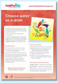 healthy kids choose water as a drink