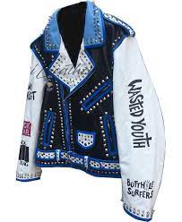 Handmade Men S Fashion Studded Punk Style Leather Jacket Etsy In 2021 Studded Leather Jacket Custom Leather Jackets Leather Jacket
