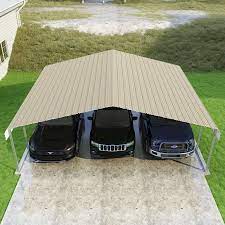 Classic 24 Ft X 18 Ft Canopy Carport Carport Designs Solar Panels Roof