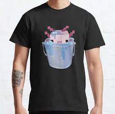 Axolotl variants from development, including unreleased green one. Cute Axolotl Bucket Minecraft Concept Art Classic T Shirt Teeanti Com Giving Customers The Best Choice
