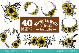 Download Sunflower Frames Bundle 40 Designs Graphic By Blackcatsmedia Creative Fabrica In 2020 Graphic Design Mandala Art Circular Pattern PSD Mockup Templates