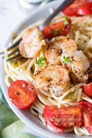 Garlic Shrimp Pasta Is A Tasty Meal That Is Quick And Easy Enough To Enjoy Any Day Of The Week Shrimp Pasta Garlic Shrimp Pasta Shrimp Pasta Pasta Recipes