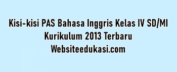 Berikut soal latihan dan kunci jawaban 25. Kisi Kisi Pas Bahasa Inggris Kelas 4 K13 Tahun 2020 2021 Websiteedukasi Com