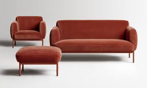 Puff Puff 67 Velvet Lounge Chair Modern Velvet Sofa Velvet Lounge