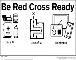 Black And White Flag With Red Cross Red Cross Be Ready Coloring Pages Cross Coloring Page Coloring Pages Red Cross