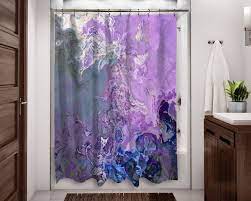 Shop thousands of high quality lavender shower curtains designed by independent artists. Abstract Shower Curtain Lavender Blue White Purple Blue Green Abstract Art Home