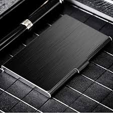 Find great deals on ebay for steel business card holder. Maxgear Metal Business Card Holder For Men Women Pocket Business Card Case Slim Business Card Wallet Business Card Holders Name Card Holder 3 7 X 2 3 X 0 3 Inches Stainless Steel Black Pricepulse
