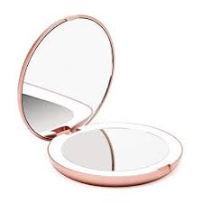 Fancii Led Lighted Travel Makeup Mirror 1x 10x Magnification Daylight Led Compact Portable Large 5 Wide Travel Makeup Mirror Makeup Mirror Travel Mirror