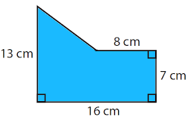 Find the area of each smaller shape by multiplying whole numbers and then add those together. Area Of Irregular Shapes