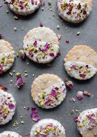 Rose Shortbread Cookies Milk Cardamom Recipe Rose Cookies Shortbread Cookies Cardamom Cookies