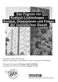 Lichtenhagen is a stadtteil / stadtviertel located in rostock. Vortrag Zum Thema Das Pogrom Von Rostock Lichtenhagen Asta Der Uni Osnabruck