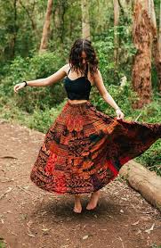 Bohemian Skirt Hippie Patchwork Skirt Looks Look Boho Ideias Fashion