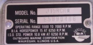 Boat Motors Johnson Boat Motors Serial Numbers