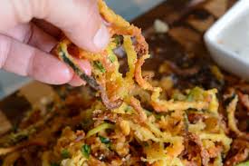If cutting into lengthwise slices, cut to length to fit the width of your air fryer basket if needed. Air Fryer Curly Zucchini Fries Adventures Of A Nurse