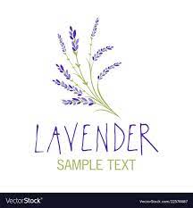 Lavender Flower Logo Design Text Hand Drawn Download A Free Preview Or High Quality Adobe Illustrator Flower Logo Design How To Draw Hands Lavender Flowers