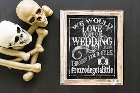 Halloween Wedding Hashtag Sign Halloween Wedding Decor Goth Etsy In 2020 Halloween Party Decor Halloween Wedding Halloween Party