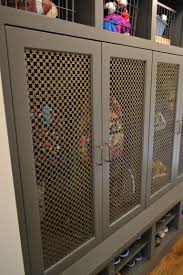 Wire Mesh Inserts For Cabinet Doors Mudroom Lockers Cabinet Doors Diy Kitchen Decor