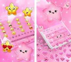 Pink glitter keyboard is a girly app for phones and tablets that has many . Pink Cute Glitter Cartoon Star Gravity Keyboard Apk Download For Android Latest Version 10001002 Keyboard Theme Pink Cute Glitter Star
