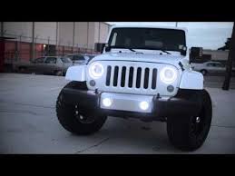 Oracle Jeep Wrangler Led Halos With Oracle Off Road Mirrors Oracle Off Road Spotlights Red Tail Light Halos Jeep Wranglers Jeep Wrangler Sahara Jeep Blanche