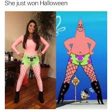 See, rate and share the best patrick star memes, gifs and funny pics. Patrick Star Halloween Costume Goofy Goober Cool Halloween Costumes Halloween Costumes Friends Halloween Costumes For Girls