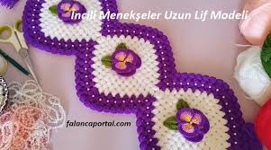 Incili Menekseler Uzun Lif Modeli Crochet Hats Crochet Crochet Earrings