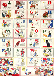 vintage alphabet poster perf for a nursery vintage