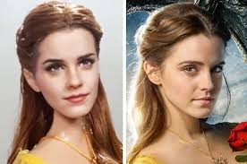 A very simple piece i flipped the image, enlarged the canvas then create a 75% new background, some filtering & a touch of soft focus. An Artist Fixed The Emma Watson Belle Doll And Now It Looks Perfect