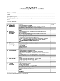 Premisele unui profit crescut sunt din ce in ce mai sa aveti cele mai bune rezultate in evaluarea profesionala a angajatilor dvs.? Fisa Evaluare