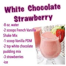 Ingredients available at the link below. Herbalife White Chocolate Strawberry Shake Weightlossrecipesforwomen Herbalife Shake Recipes Herbalife Recipes Shake Recipes