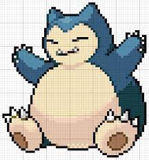 Snorlax Pokemon Cross Stitch Pixel Art Pokemon Pokemon Cross Stitch Patterns