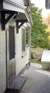 Side Door Awning Wood Awnings Victorian Cottage Architecture