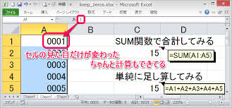 Excelで数字の頭を0埋めする簡単な方法4つ エクセリューション