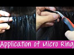 #roots #black #front wholesale human hair wigs micro link hair extensions on black hair blonde wig with dark roots lace front brp classfirstletterplease scroll down we have major content on our site about. Micro Link Micro Ring No Damage Cold Fusion Hair Extensions Application Instant Beauty Youtube